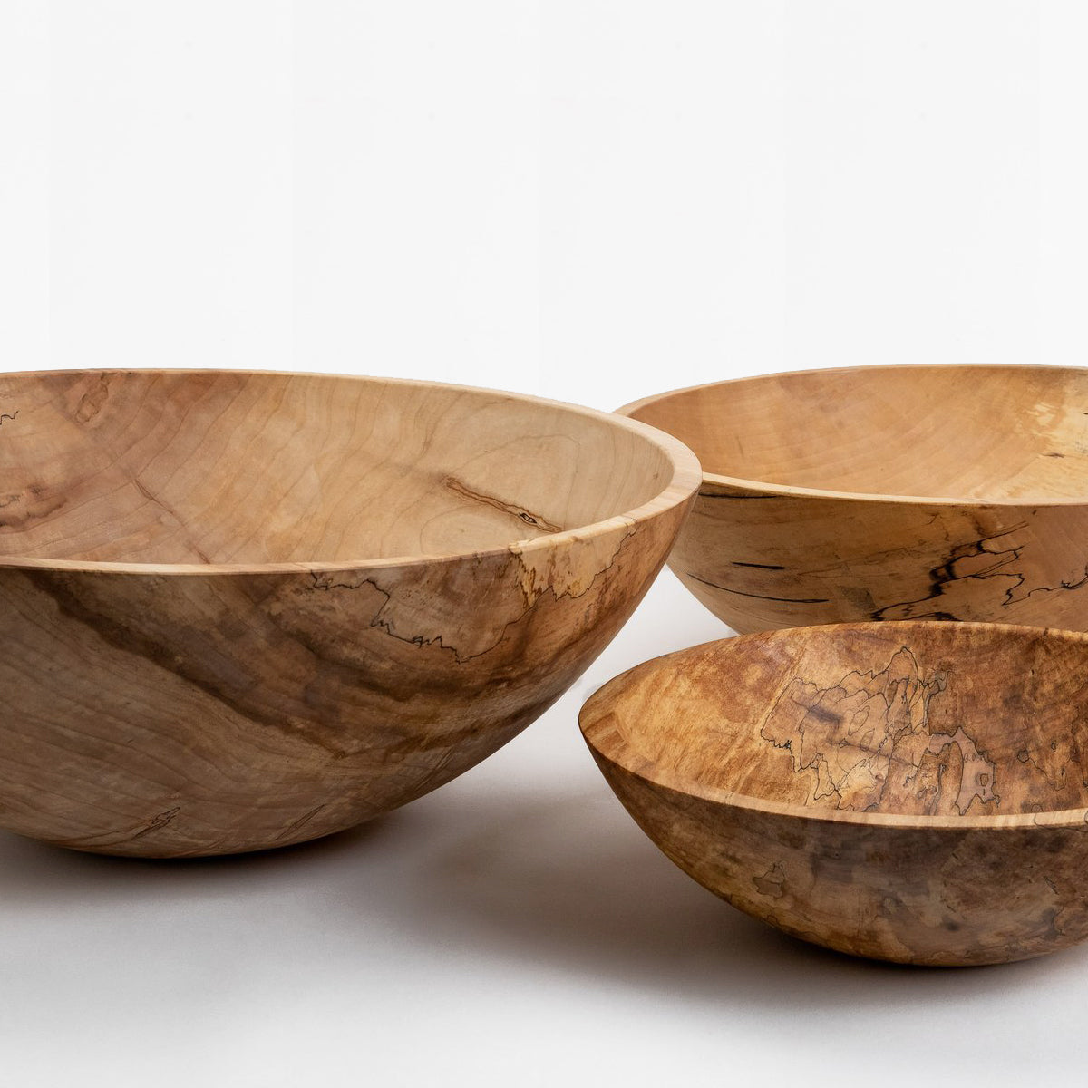 Retailer Woodturned Spalted Maple Bowl