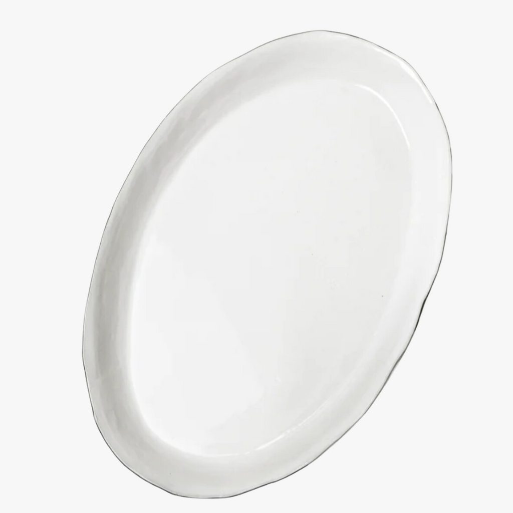 White Oval Plates