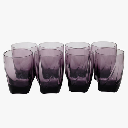 vintage purple swirl tumblers