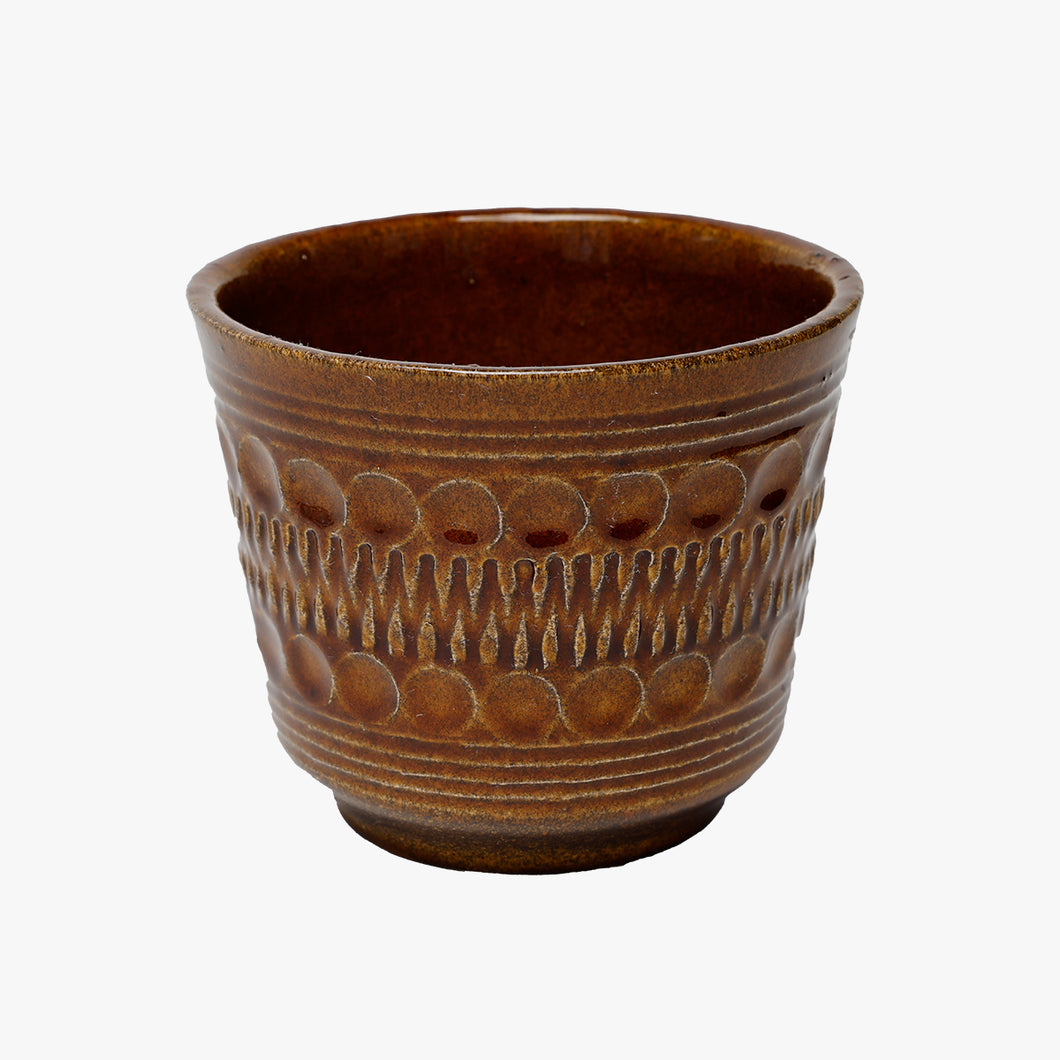 vintage brown planter