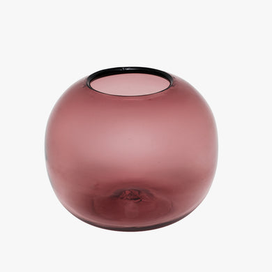 vintage raspberry glass Blenko vase