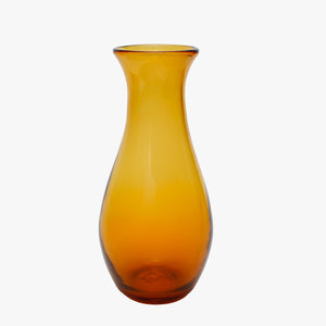 vintage amber mouth blown vase