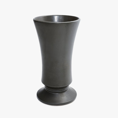 vintage charcoal grey vase