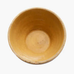 antique small yellow ware bowl