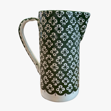 hand painted pitcher