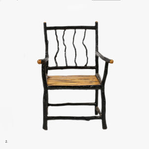 vintage Adirondack style "twig" arm chair, no. 2