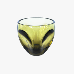 vintage Russel Wright pinch cups, chartreuse