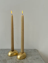 Load image into Gallery viewer, Carol Leskanic hand gilded candle holders