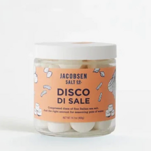 Jacobsen's fine Italian sea salt discs